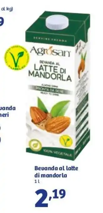 In'S Mercato Bevanda Al Latte Di Mandorla 1L offerta