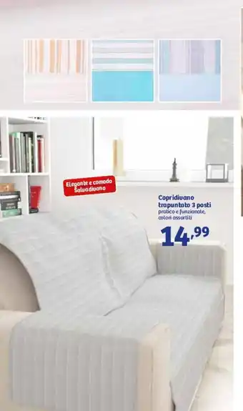 In'S Mercato Copridivano Trapuntato 3 Posti offerta