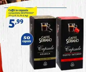 In'S Mercato Caffè in capsule compatibile Nespresso 275 g 50 capsule offerta