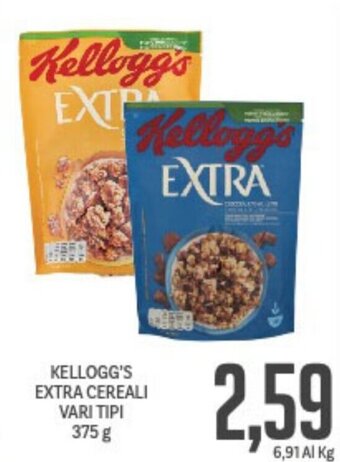 Supermercati Piccolo Kellogg's Extra Cereali vari tipi 375 g offerta