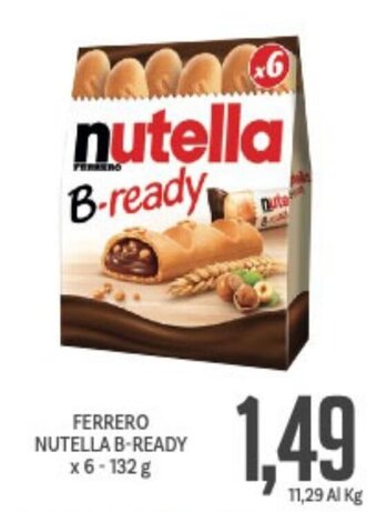 Supermercati Piccolo Ferrero Nutella B-Ready x 6 - 132 g offerta