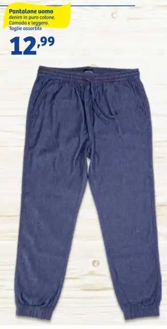 In'S Mercato Pantalone uomo denim in puro cotone offerta
