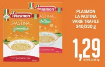 Supermercati Piccolo Plasmon La Pastina Varie Trafile 340/320 g offerta