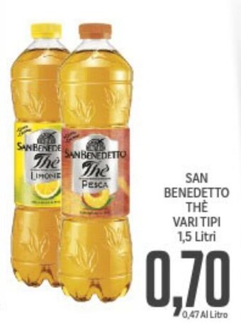 Supermercati Piccolo San Benedetto Thè Vari Tipi 1,5 Litri offerta