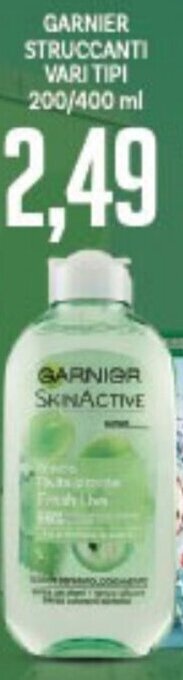 Supermercati Piccolo Garnier Struccanti Vari Tipi 200/400 ml offerta