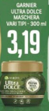 Supermercati Piccolo Garnier Ultra Dolce Maschera vari tipi 300 ml offerta