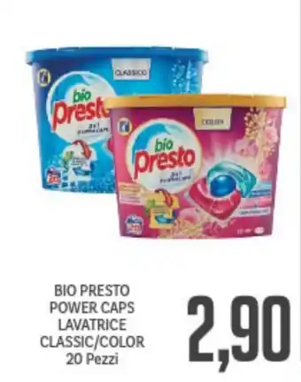Supermercati Piccolo Bio Presto Power Caps Lavatrice Classic/Color 20 Pezzi offerta
