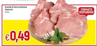 Famila Braciole Di Suino Confezione Risparmio all'etto offerta