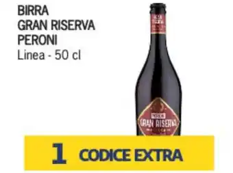 Supermercati Piccolo Peroni Birra Gran Riserva Linea 50 cl offerta