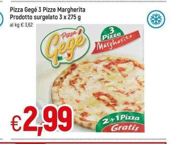 Famila Pizza Gegè 3 Pizze Margherita Prodotto surgelato 3 x 275 g offerta