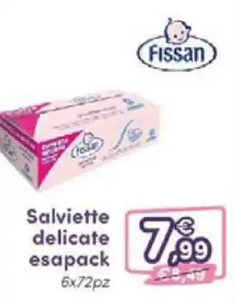 Fissan Salviette delicate esapack 6x72pz