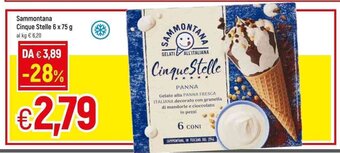 Famila Sammontana Cinque Stelle 6 x 75 g offerta