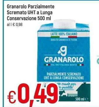 Famila Granarolo Parzialmente Scremato UHT a Lunga Conservazione 500ml offerta