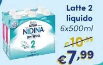 Nestlè Nidina Latte 2 liquido 6x500ml