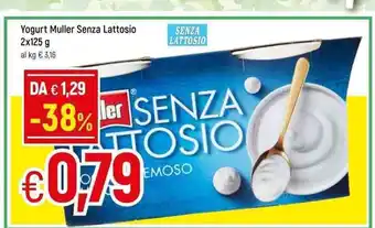 Famila Yogurt Muller Senza Lattosio 2x125g offerta