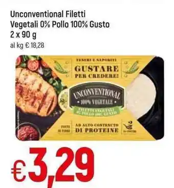 Famila Unconventional Filetti Vegetali 0% Pollo 100% Gusto 2 x 90 g offerta