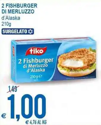 MD Discount 2 Fishburger Di Merluzzo 210g offerta
