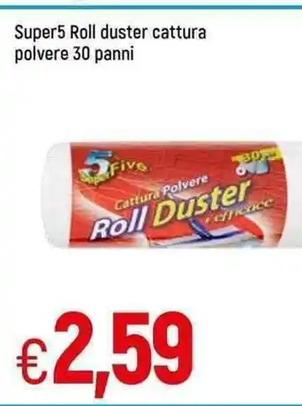 Famila Super 5 Roll Duster cattura polvere 30 panni offerta