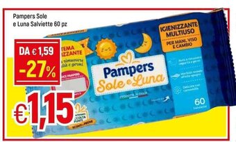 Famila Pampers Sole e Luna Salviette 60 pz offerta