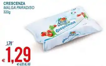MD Discount Crescenza Malga Paradiso 320g offerta