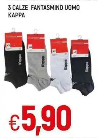 Famila 3 Calze Fantasmino uomo Kappa offerta