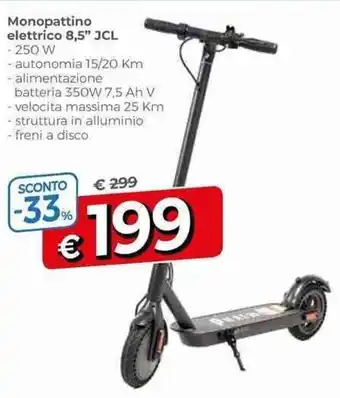 Famila Monopattino Elettrico 8,5'' JCL 250 W offerta