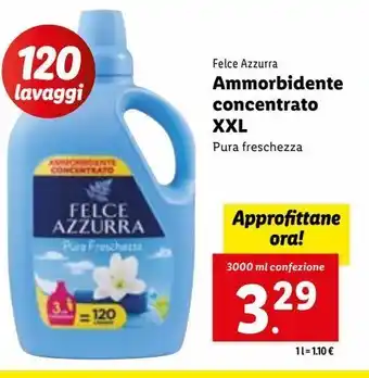 Lidl Ammorbidente concentrato xxl offerta