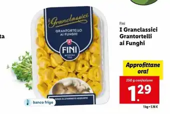 Lidl I granclassici grantortelli ai funghi offerta