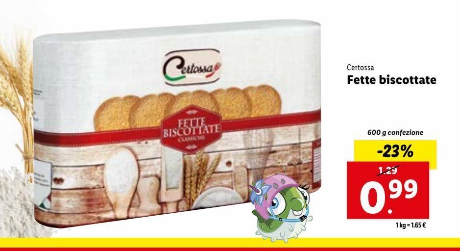 Fette biscotte offerta di Lidl