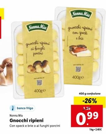 Lidl Gnocchi ripieni offerta