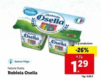Lidl Robiola osella offerta