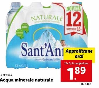 Lidl Acqua minerale naturale offerta