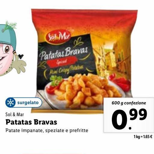 Patatas bravas offerta di Lidl