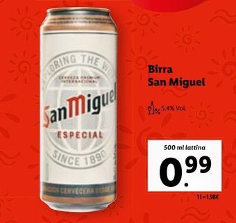 Lidl Birra san miguel offerta