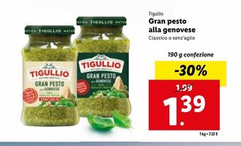 Lidl Gran pesto alla genovese offerta