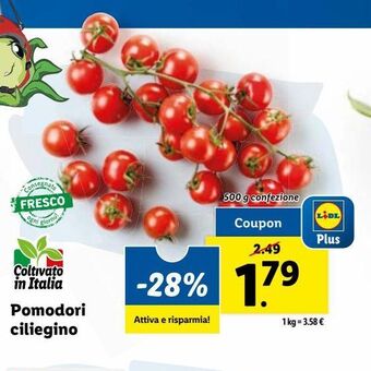 Lidl Pomodori ciliegino offerta