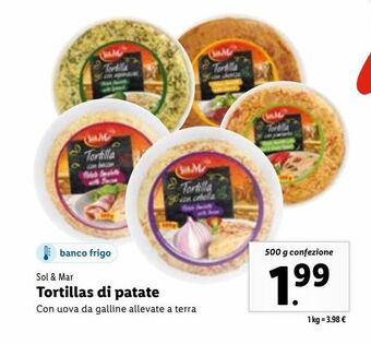 Lidl Tortillas di patate offerta