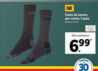 Lidl Calze da lavoro per uomo, 3 paia offerta
