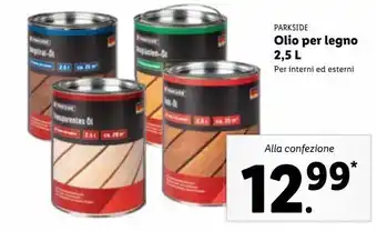 Lidl Olio per legno 2,5l offerta