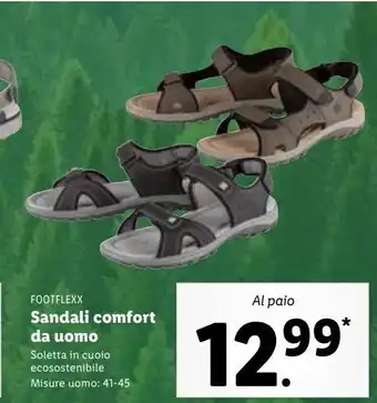 Lidl Sandali comfort da uomo offerta