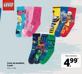 Lidl Calze da bambini, 3 paia offerta