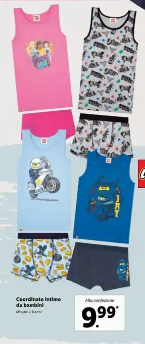 Lidl Coordinato intimo da bambini offerta