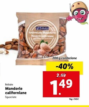 Lidl Mandorle californiane offerta
