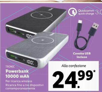 Lidl Powerbank 10000 mah offerta