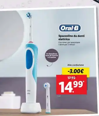 Lidl Spazzolino da denti elettrico oral b offerta