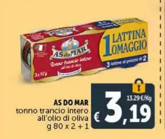 Deco Supermercati Tonno in olio d'oliva às do mar offerta