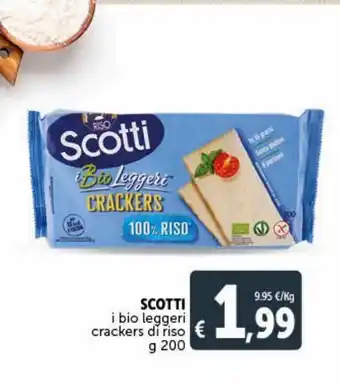 Deco Supermercati I bio leggeri crackers di riso g 200 scotti offerta