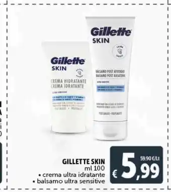 Deco Supermercati Crema idratante gillette skin offerta