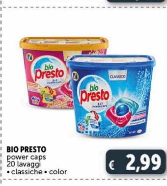 Deco Supermercati Bio presto power caps 20 lavaggi offerta