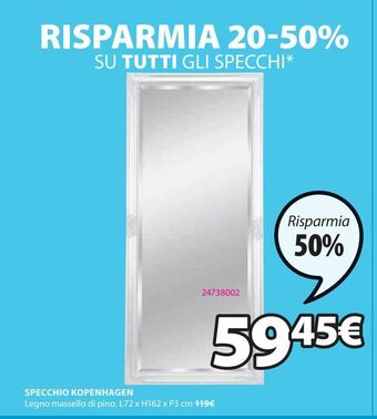 JYSK Specchio offerta